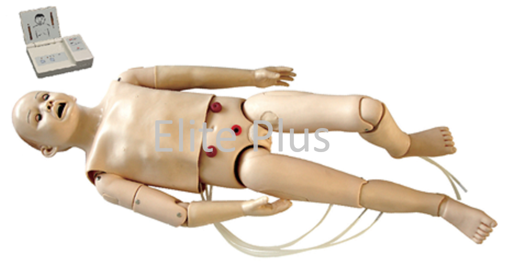 GD/FT334 Full-Functional Child CPR and Nursing Manikin (5 Years) with monitor