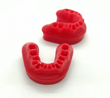 Full Set of Orthodontic Articulator with Wax Rims and Metal Teeth