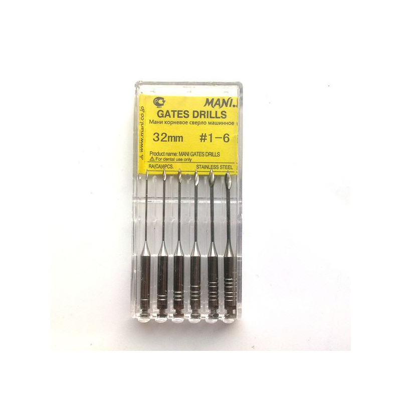Mani Gates Glidden Drills and Peeso Reamers & 32 mm #1~6