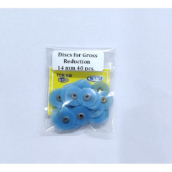 Polishing and finishing Discs and Mandrels & Discs for Gross Reduction. 40 pcs. 14 mm