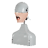 Radiology X-ray training dental manikin