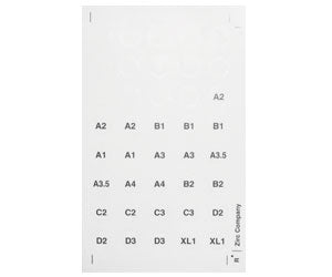 Zirc Shade Label Sheet 2pk