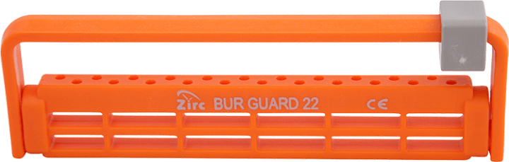 Zirc 22-Hole Steri-Bur Guard Orange