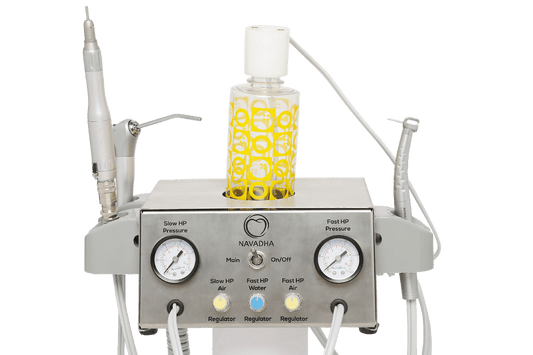 Portable Table Top Dental Delivery Unit & 1 Fast + 1 Slow Hand Piece Connection