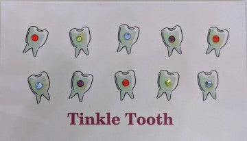 Dental Jewellery Multi Color Crystal Pack of 10