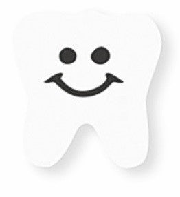 Gifts for Good Dental Checkups Tooth Shaped Erasers 1 pc